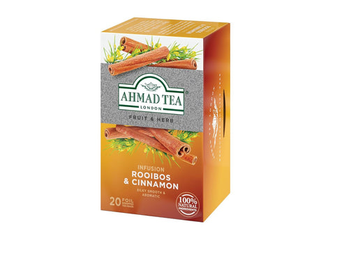 Ahmad Tea Tea Infusion, Rooibos & Cinnamon, 30G, 20 Count...