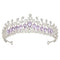 AW BRIDAL Tiaras and Crowns for Women Purple Crystal Princess Tiara - Queen Crown Headband for Halloween Costume Party Prom Wedding Christmas Hair...