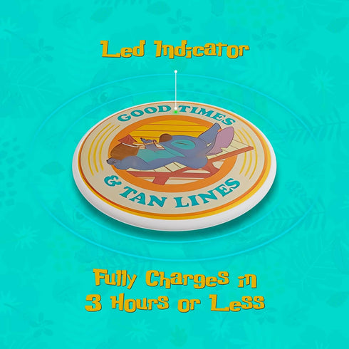 Disney Lilo and Stitch Wireless Charging Pad- Lilo and Stitch Gifts for Fans of Stitch Stuff and Accessories- Universally Compatible Stitch Wirele...