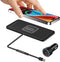 Wireless Charging Pad +QC 3.0 Car Charger Adapter Kit Qi Charge Mat Fast 15W 7.5W for iPhone 15 14 13 11 Pro Max 8 Plus X XR Xs Moto Google LG G8 ...