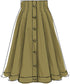 McCall Pattern Company McCall's Women's Knee Length Pleated Skirt, Sizes 14-22 Sewing Pattern...