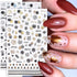8Sheets Gold Maple Leaf Nail Stickers 3D Fall Nail Art Supplies Holographic Autumn Nail Art Sticker Maple Leaves Design Foils Laser Shiny DIY Nail...