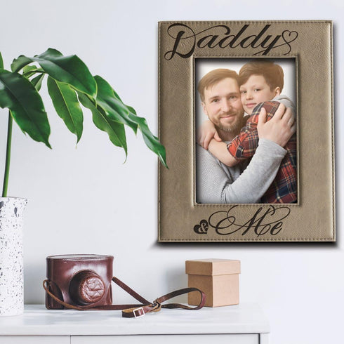 BELLA BUSTA - Daddy and Me Theme-Fathers day, Dad Keepsake from kids-Engraved Picture Frame (5 x 7 Vertical(Daddy))...