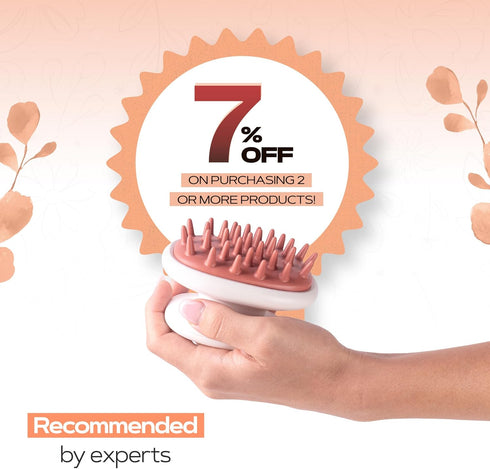 KAMEDIS Fillable Scalp Massager Brush - Silicone Gentle Scalp Scrubber, Exfoliator & Dandruff Scrub Away - Use On Shower with Shampoo for Scalp Sc...