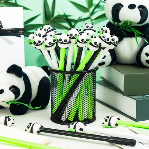 Panda Pen for Kids, 30Pcs Animal Cartoon Panda Gel Ink Pens, 0.5 mm Black Ink Pen for School Office Home Student Teacher Girls Boys Gift...