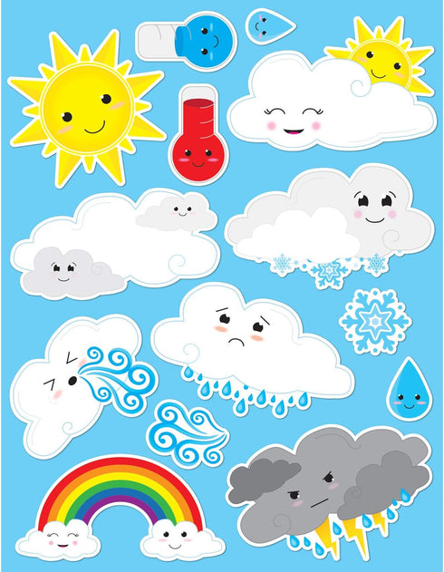 Ashley Productions Die-Cut Magnets, Cute Weather...