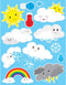 Ashley Productions Die-Cut Magnets, Cute Weather...