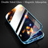 HENGHUI Lockable Anti Peeping Case for iPhone 13 Pro Magnetic Glass Case Built-in Camera Lens Protector Privacy Screen Glass Protector Bumper Case...