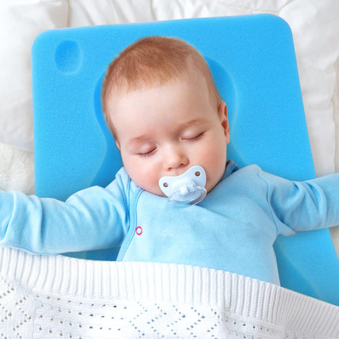 Baby Bath Cushion, Baby Bath Sponge for Bathing Infant Bath Mat Newborn Bath Baby Essentials - Excellent Foam Odor Free (Blue)...