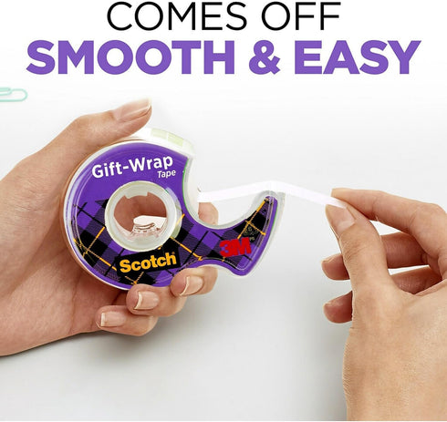 Gift Wrap Tape with Dispenser, 3/4 x 23.61 yds....