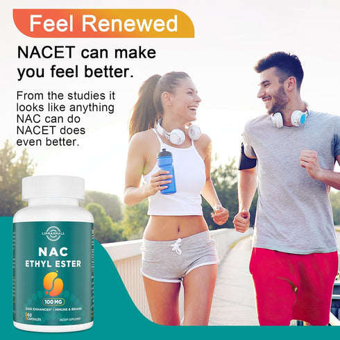 N-Acetyl Cysteine Ethyl Ester 100mg - More Absorption Than 1000mg NAC - with Glycine 600mg - Benefit Glutathione - Good for Immune System & Antiox...
