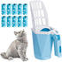 Cat Litter Scooper with Holder Kitty Litter Scoop with Bag, Cat Litter Shovel with 150 Refill Bags, Portable Cat Poop Scooper Cat Litter Container...