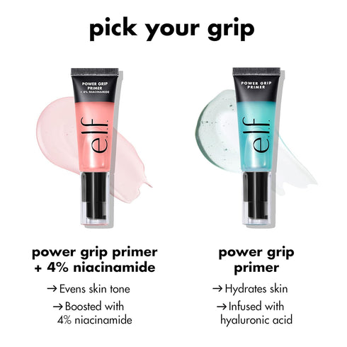 e.l.f. Power Grip Primer, Gel-Based & Hydrating Face Primer For Smoothing Skin & Gripping Makeup, Moisturizes & Primes, 0.811 Fl Oz (24 ml)...