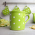 City to Cottage Handmade Lime Green and White Polka Dot Ceramic Extra Large 17.5oz/500ml | Hot Chocolate, Coffee, Tea Mug, Cup with Handle Unique ...