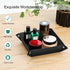 SITHON Valet Tray Desktop Storage Organizer - Multi-Use PU Leather Catchall Tray Bedside Nightstand Caddy Dice Holder for Keys, Phone, Wallet, Coi...