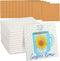 Bright Creations White Square Ceramic Coasters - 4 in x 4 in Unglazed Tiles with Cork Backing, 12 Pack - Blank Ceramic Square Coasters for Crafts ...