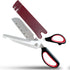 Multi-Purpose Kitchen Scissors with built-in knife sharpener - Camping Essentials for All-Purpose Cutting | Heavy Duty Stainless Steel Blades - Pe...