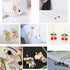 300PCS 925 Sterling Silver Earring Hooks, Gold Earring Hooks, Stainless Steel Ear Wires Fish Hook, Hypoallergenic Earring Making kit with Clear Si...