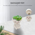 Cute Succulent Garden Pots Ceramic: Succulent Plant Pot Small Flower Planter Flower Head Planters Flower Pots Plant Pots for Outdoor Garden Home P...