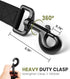 OutdoorMaster Bungee Dog Leash, Heavy Duty Dog Leash with Shock Absorption, 2 Padded Handles Training Leash, Improved Dog Safety and Comfort - Bla...