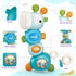 Baby Montessori Sensory Teething Toys for 3-6 6-12 Months, Food Grade Baby Teether, Newborn Infant Rattle Toys, Baby Shower Gifts, Learning Educat...