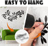 YGAOHF 2 PCS Black Metal Tree Leaf Wall Decor with 2 Dove Stickers, Vine Olive Branch Art Wrought Iron Scroll Sculptures Above The Bed, Indoor Out...