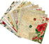 24 Sheets Floral Pattern Paper, Floral Patterned Cardstock Paper 6" x 6" Scrapbooking Supplies Paper Decorative Craft Paper for DIY Card Making Ph...