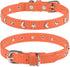 Leather Dog Collar for Puppy Small Medium Dogs, Adjustable Star Moon Rivet Studded Pet Collars with Rust-Proof Metal Buckle and Charms, XS S Dog C...