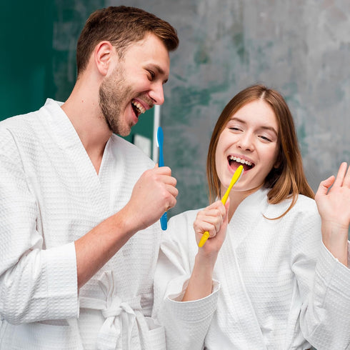 Huge Head Toothbrush Hard Toothbrushes for Adults Hare&Firm Toothbrush Bristles BPA Free Oral Care 4 Packs...