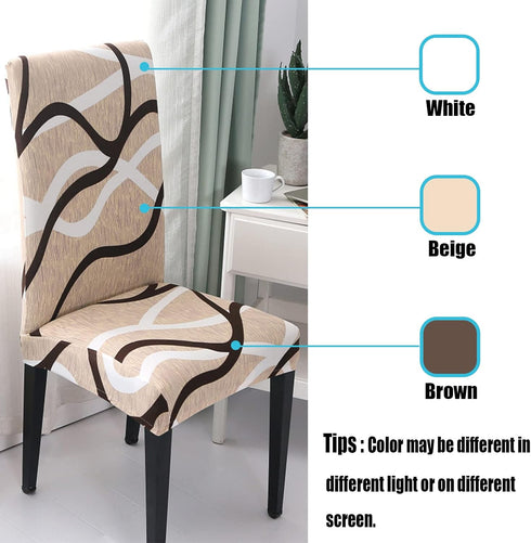 HZDHCLH Chair Covers for Dining Room Set of 4,Stretch Spandex Parsons Chair Slipcovers,Washable Anti-dust Chair Seat Covers for Kitchen,Wedding,Pa...