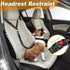3 Piece Set Dog Seat Belt Retractable Dog Car Seatbelts Adjustable Pet Seat Belt for Vehicle Headrest Restraint Adjustable Heavy Duty & Elastic & ...