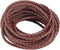 PH PandaHall 5.5 Yard 3mm Round Folded Bolo PU Braided Leather Cord Bolo Tie for Necklace Bracelet Jewelry Making Brown...