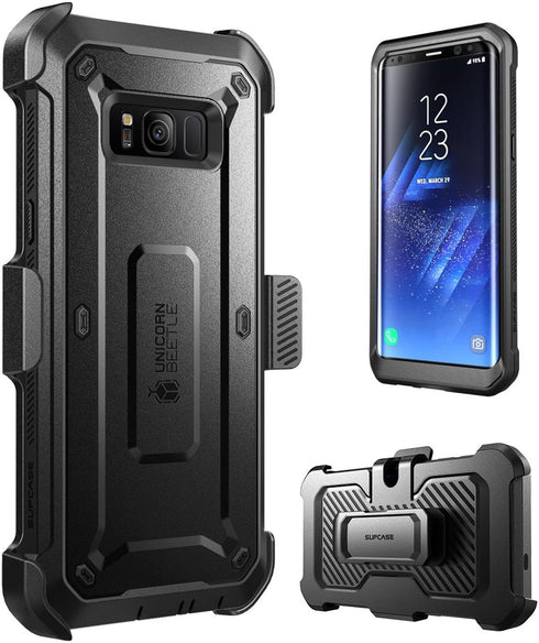 SUPCASE Unicorn Beetle PRO Series Phone Case for Samsung Galaxy S8, Full-Body Rugged Protective Case for Galaxy S8 2017 (Black)...