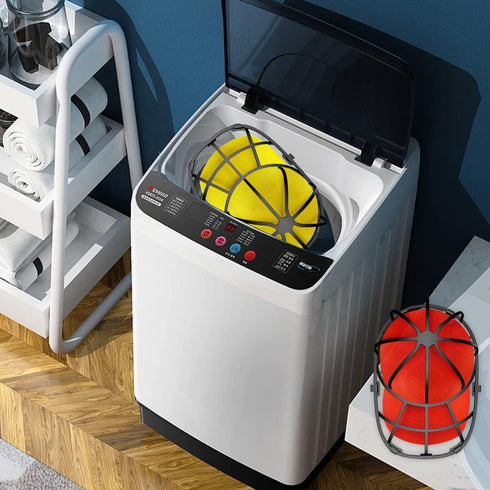 Coopache 4 Pack Hat Washer for Baseball Cap Washer Cage for Washing Machine,Ball Cap Washing Frame Hat Cleaner Holder Protector for Dishwasher...