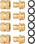 3/4 Inch Garden Hose Fitting Quick Connector Male and Female Set (4 Sets)...