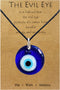 Long tiantian Evil Eye Pendant Necklace,Blue Turkish Glass Leather Rope Evil Eye Necklace for Women Men Lucky Protection Necklace Jewelry...