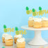Ercadio 24 Pack Pineapple One Cupcake Toppers Glitter Pineapple 1st Birthday Cupcake Picks Hawaii Luau Tropical Cupcake Decors Summer Theme Baby S...