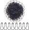 1000Pcs Metal Black Safety Pins/Bulb Pin/Gourd Pin/Calabash Pin for Clothing Crafting and DIY Home Accessories, Suitable for The Tailor...