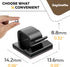 50 pcs Self Adhesive Cable Clips - Desk Cable Management Clips with Strong Adhesive Tapes – Wire Clips Cord Organizer for Home, Office and Car (Bl...