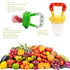 Food Feeder for Baby, Fruit Feeder Pacifier (3 Pcs) with 6 Different Sized Silicone Pacifiers 1 PCS Silicone Baby Food Dispensing Spoon 90ML with ...