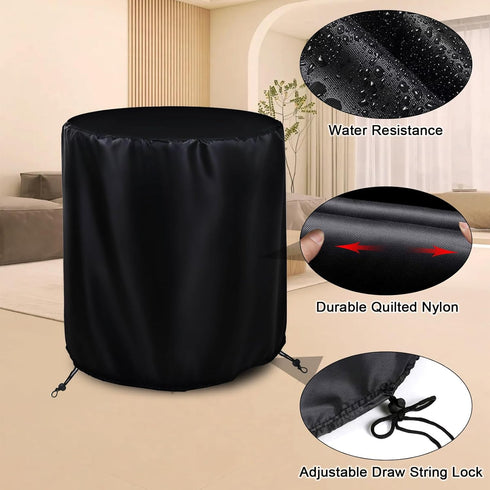 Towel Warmer Cover Dustproof 13.4"X19.3",Towel Warmers Protector for Bathroom Home,Cylinder Dust Prevention Cover with Adjustable Draw String for ...