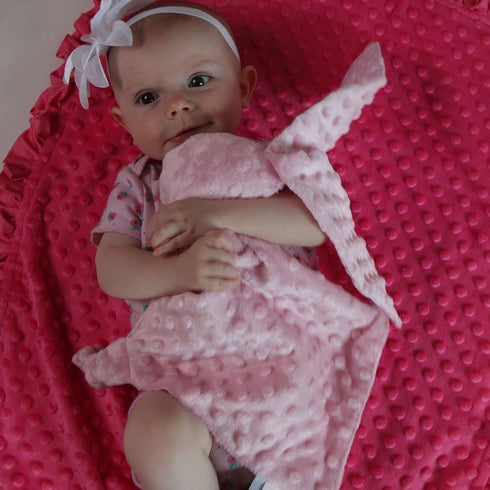 Plush Bunny Baby Security Blanket...