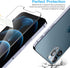 LK [3+3 Pack 3pack Screen Protector Compatible for iPhone 12 Pro Max 6.7-inch + 3pack Camera Lens Protector, Tempered Glass, Easy Frame Installati...