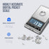 Flexzion Jewelry Small Digital Scale .01 Gram Accuracy - Portable Digital Jewelry Scale Gram & Ounces with 300g Weight Capacity - Micro Scale for ...