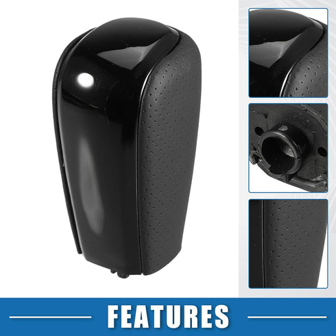 Automatic Transmission Gear Shift Knob for Toyota Land Cruiser Prado 2009-2017 Plastic Punched Leather Black...
