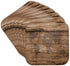 3dRose CST_205047_2 Print of Map of World on Wood Soft Coasters, (Set of 8)...