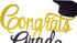 Congrats Grad Cake Topper 2025 Graduation Cake Topper Grad Party Decorations (Gold&Black)...