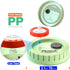 6Pcs Regular Mouth Mushroom Liquid Culture Lid, Grain Spawn Cultivation Mason Jar Lid with 0.2 micron PTFE Syringe Filter & 20mm Self Healing Inje...