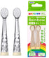 Baby Smile Replacement Brush Heads (Made in Japan) for Kids Sonic Electric Toothbrush, 2 Counts (Soft, for Ages 2-12 Years)...