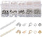 uxcell Jewelry Making Kit, Ribbon Clasp Crimp Ends & Fold Over Cord Ends with Extension Chains, Lobster Clasps, Jump Rings for DIY Craft Making, 5...